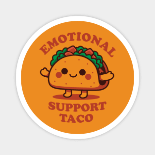 Emotional Support Taco – Cute Comfort Food Tee Magnet